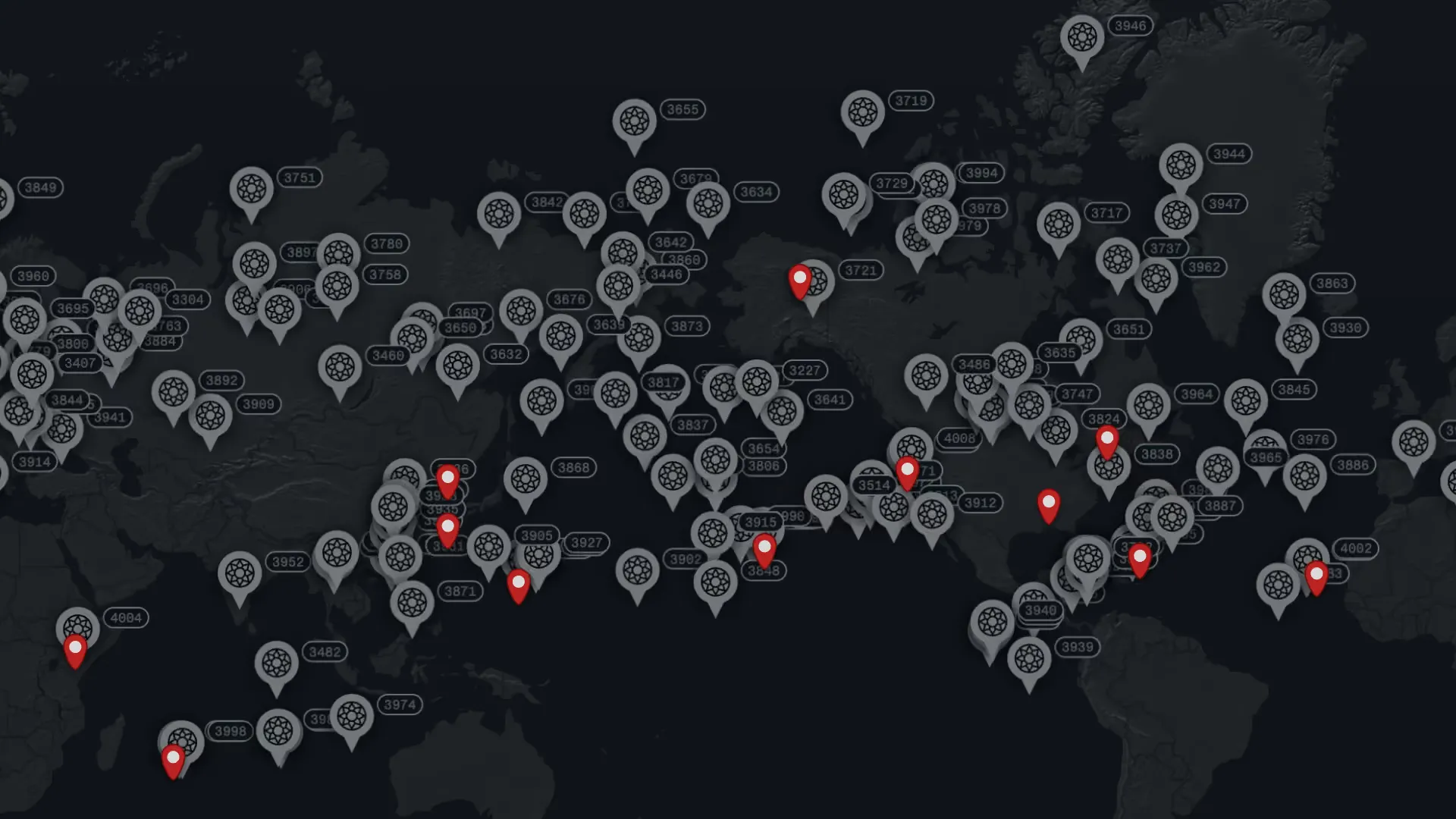 Global map showing WindBorne balloons distributed across the planet